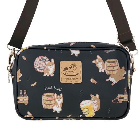 Waterproof Beer Corgi Rectangle Crossbody Shoulder Phone Purse - Picture 1 of 9